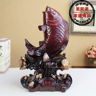 【圣梵諾SF3124】年年有魚仿木擺件 家居裝飾與開(kāi)業(yè)喬遷的精品之選